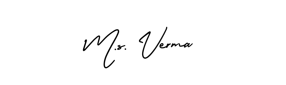 Make a beautiful signature design for name M.s. Verma. Use this online signature maker to create a handwritten signature for free. M.s. Verma signature style 3 images and pictures png