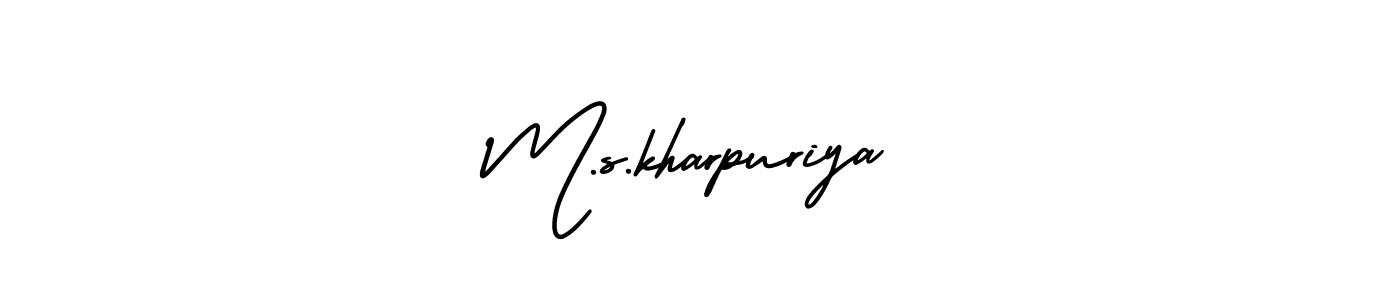 Also You can easily find your signature by using the search form. We will create M.s.kharpuriya name handwritten signature images for you free of cost using AmerikaSignatureDemo-Regular sign style. M.s.kharpuriya signature style 3 images and pictures png