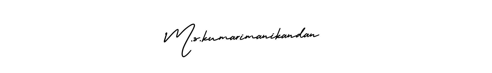 Similarly AmerikaSignatureDemo-Regular is the best handwritten signature design. Signature creator online .You can use it as an online autograph creator for name M.s.kumarimanikandan. M.s.kumarimanikandan signature style 3 images and pictures png