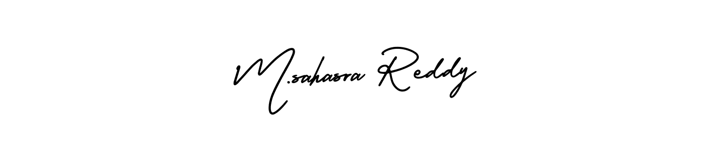 How to Draw M.sahasra Reddy signature style? AmerikaSignatureDemo-Regular is a latest design signature styles for name M.sahasra Reddy. M.sahasra Reddy signature style 3 images and pictures png