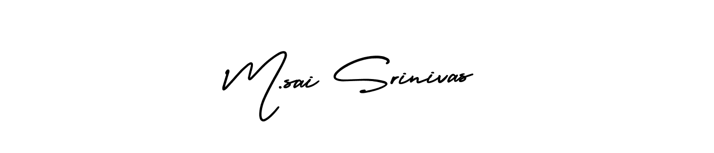 It looks lik you need a new signature style for name M.sai Srinivas. Design unique handwritten (AmerikaSignatureDemo-Regular) signature with our free signature maker in just a few clicks. M.sai Srinivas signature style 3 images and pictures png