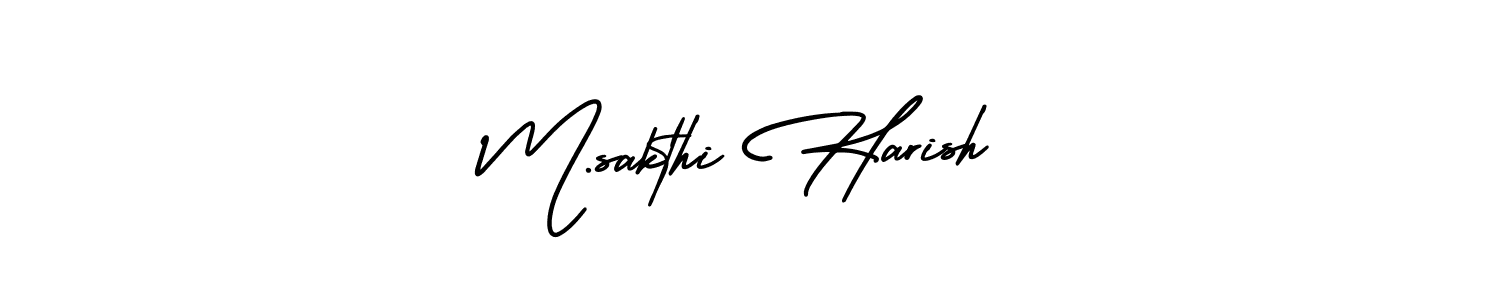 Similarly AmerikaSignatureDemo-Regular is the best handwritten signature design. Signature creator online .You can use it as an online autograph creator for name M.sakthi Harish. M.sakthi Harish signature style 3 images and pictures png