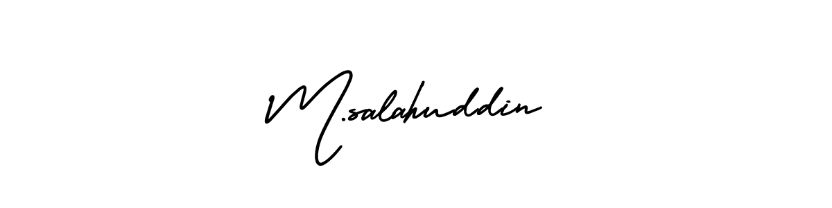 Make a beautiful signature design for name M.salahuddin. Use this online signature maker to create a handwritten signature for free. M.salahuddin signature style 3 images and pictures png