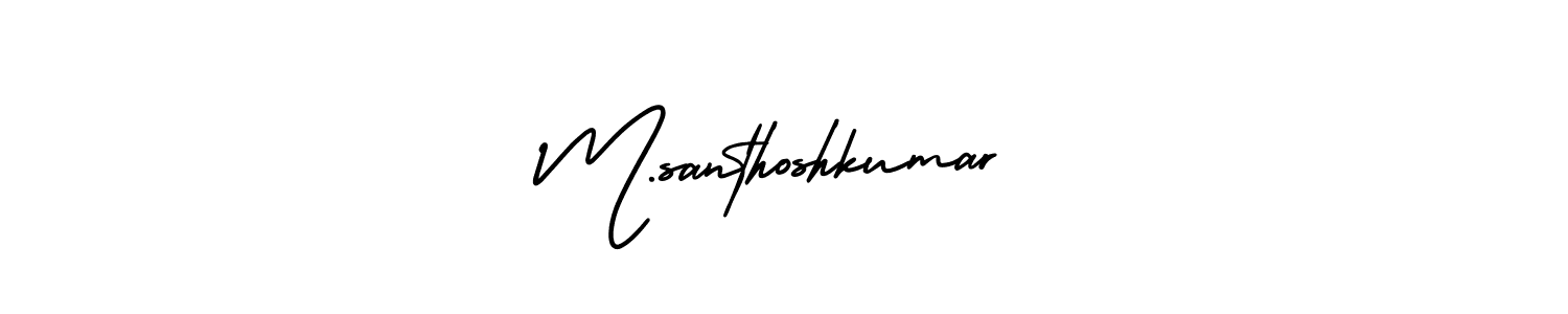 See photos of M.santhoshkumar official signature by Spectra . Check more albums & portfolios. Read reviews & check more about AmerikaSignatureDemo-Regular font. M.santhoshkumar signature style 3 images and pictures png