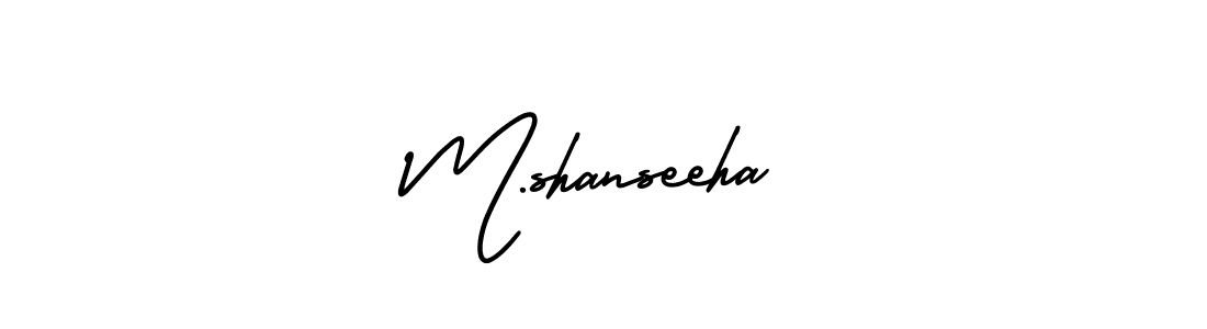 Make a beautiful signature design for name M.shanseeha. Use this online signature maker to create a handwritten signature for free. M.shanseeha signature style 3 images and pictures png