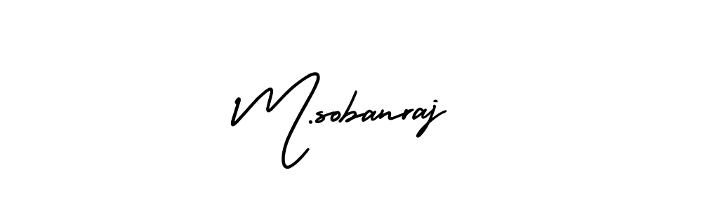 Make a beautiful signature design for name M.sobanraj. Use this online signature maker to create a handwritten signature for free. M.sobanraj signature style 3 images and pictures png