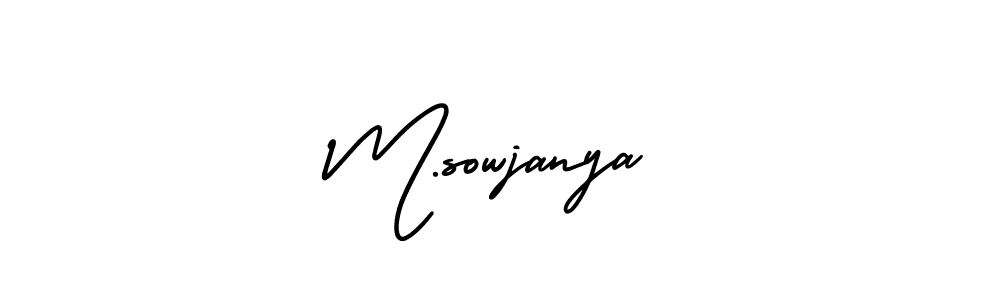 Make a beautiful signature design for name M.sowjanya. Use this online signature maker to create a handwritten signature for free. M.sowjanya signature style 3 images and pictures png