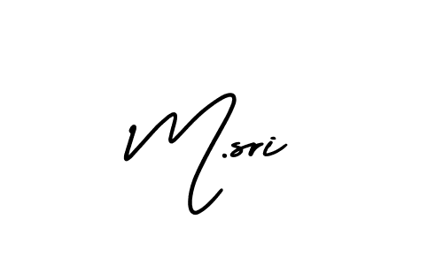 How to make M.sri name signature. Use AmerikaSignatureDemo-Regular style for creating short signs online. This is the latest handwritten sign. M.sri signature style 3 images and pictures png