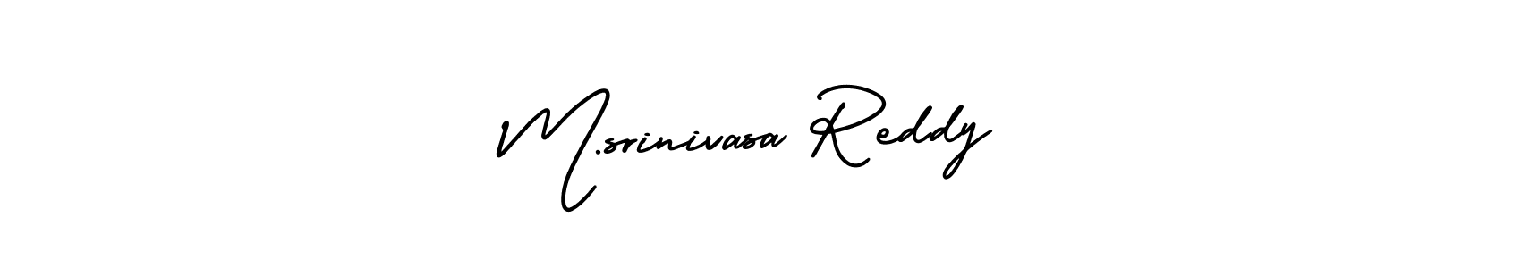 It looks lik you need a new signature style for name M.srinivasa Reddy. Design unique handwritten (AmerikaSignatureDemo-Regular) signature with our free signature maker in just a few clicks. M.srinivasa Reddy signature style 3 images and pictures png