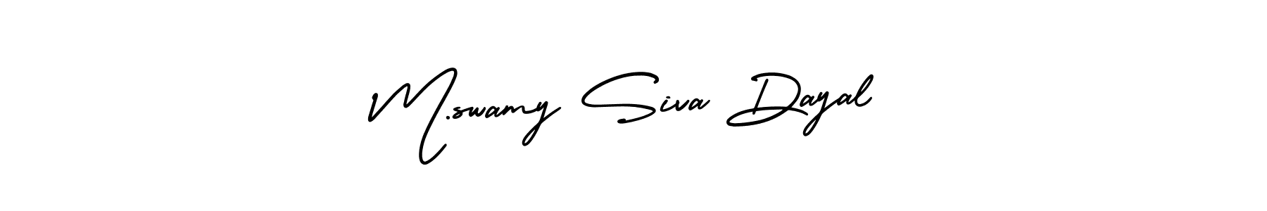 You can use this online signature creator to create a handwritten signature for the name M.swamy Siva Dayal. This is the best online autograph maker. M.swamy Siva Dayal signature style 3 images and pictures png