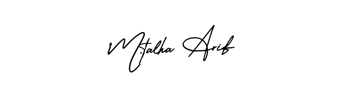 You can use this online signature creator to create a handwritten signature for the name M.talha Arif. This is the best online autograph maker. M.talha Arif signature style 3 images and pictures png