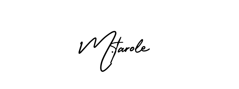 How to Draw M.tarole signature style? AmerikaSignatureDemo-Regular is a latest design signature styles for name M.tarole. M.tarole signature style 3 images and pictures png