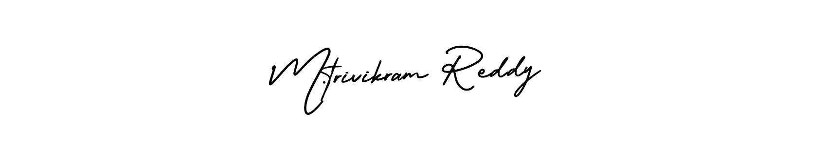 Best and Professional Signature Style for M.trivikram Reddy. AmerikaSignatureDemo-Regular Best Signature Style Collection. M.trivikram Reddy signature style 3 images and pictures png