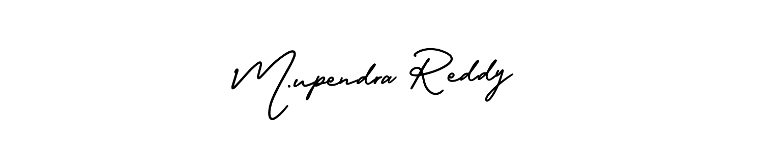 if you are searching for the best signature style for your name M.upendra Reddy. so please give up your signature search. here we have designed multiple signature styles  using AmerikaSignatureDemo-Regular. M.upendra Reddy signature style 3 images and pictures png