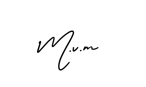 Also we have M.v.m name is the best signature style. Create professional handwritten signature collection using AmerikaSignatureDemo-Regular autograph style. M.v.m signature style 3 images and pictures png