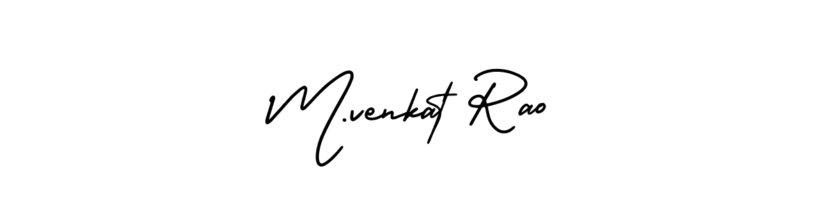 How to make M.venkat Rao signature? AmerikaSignatureDemo-Regular is a professional autograph style. Create handwritten signature for M.venkat Rao name. M.venkat Rao signature style 3 images and pictures png