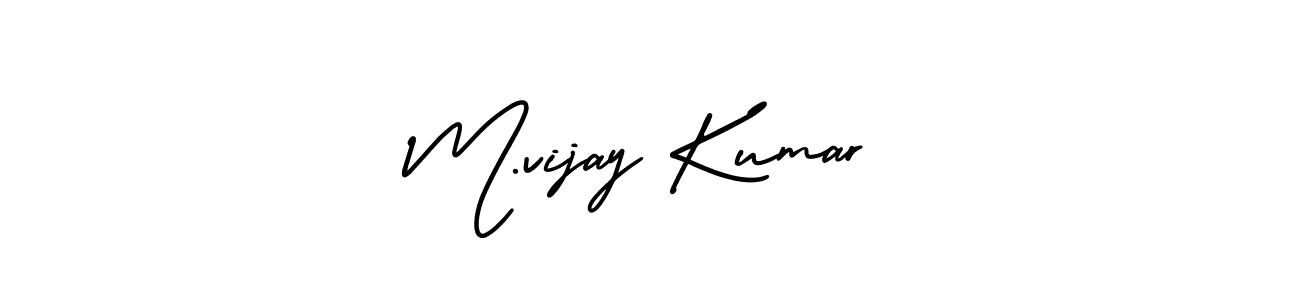 Also we have M.vijay Kumar name is the best signature style. Create professional handwritten signature collection using AmerikaSignatureDemo-Regular autograph style. M.vijay Kumar signature style 3 images and pictures png