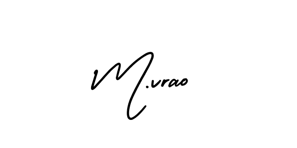 How to Draw M.vrao signature style? AmerikaSignatureDemo-Regular is a latest design signature styles for name M.vrao. M.vrao signature style 3 images and pictures png