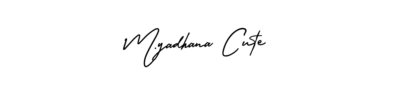 Once you've used our free online signature maker to create your best signature AmerikaSignatureDemo-Regular style, it's time to enjoy all of the benefits that M.yadhana Cute name signing documents. M.yadhana Cute signature style 3 images and pictures png