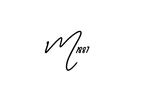 Use a signature maker to create a handwritten signature online. With this signature software, you can design (AmerikaSignatureDemo-Regular) your own signature for name M1887. M1887 signature style 3 images and pictures png