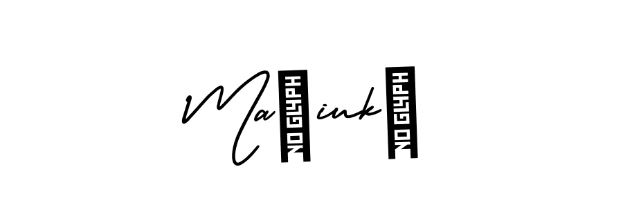 The best way (AmerikaSignatureDemo-Regular) to make a short signature is to pick only two or three words in your name. The name Mačiukė include a total of six letters. For converting this name. Mačiukė signature style 3 images and pictures png