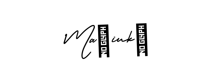 Also You can easily find your signature by using the search form. We will create Mačiukė name handwritten signature images for you free of cost using AmerikaSignatureDemo-Regular sign style. Mačiukė signature style 3 images and pictures png