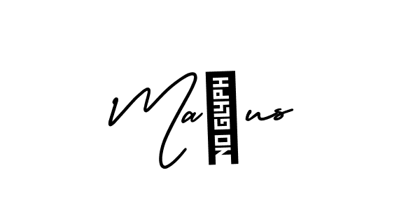 How to make Mačus name signature. Use AmerikaSignatureDemo-Regular style for creating short signs online. This is the latest handwritten sign. Mačus signature style 3 images and pictures png