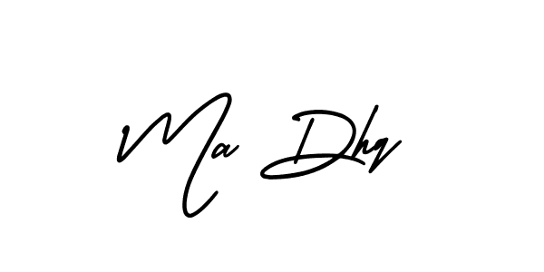 AmerikaSignatureDemo-Regular is a professional signature style that is perfect for those who want to add a touch of class to their signature. It is also a great choice for those who want to make their signature more unique. Get Ma Dhq name to fancy signature for free. Ma Dhq signature style 3 images and pictures png