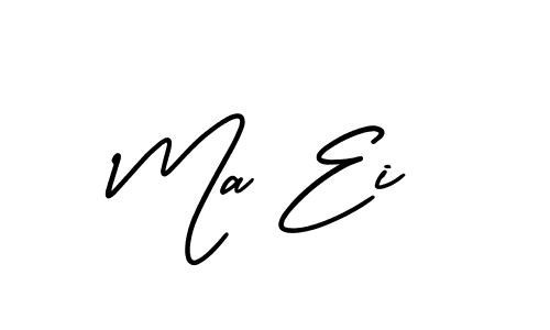 Similarly AmerikaSignatureDemo-Regular is the best handwritten signature design. Signature creator online .You can use it as an online autograph creator for name Ma Ei. Ma Ei signature style 3 images and pictures png