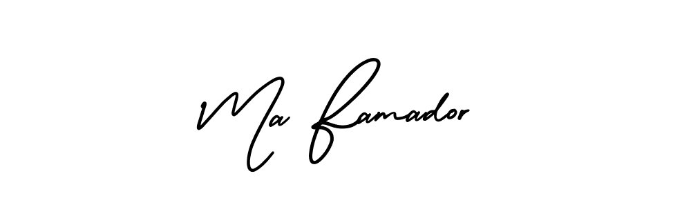 You can use this online signature creator to create a handwritten signature for the name Ma Famador. This is the best online autograph maker. Ma Famador signature style 3 images and pictures png