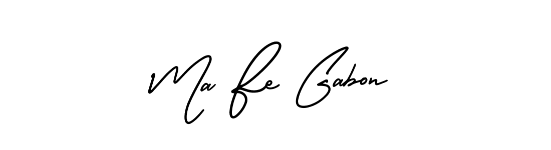 Also we have Ma Fe Gabon name is the best signature style. Create professional handwritten signature collection using AmerikaSignatureDemo-Regular autograph style. Ma Fe Gabon signature style 3 images and pictures png