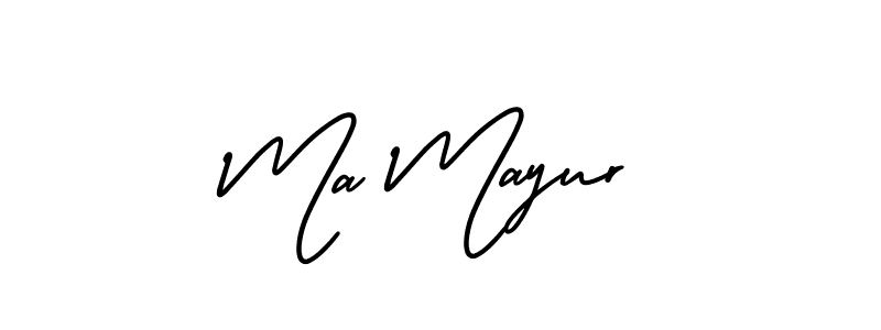 Create a beautiful signature design for name Ma Mayur. With this signature (AmerikaSignatureDemo-Regular) fonts, you can make a handwritten signature for free. Ma Mayur signature style 3 images and pictures png