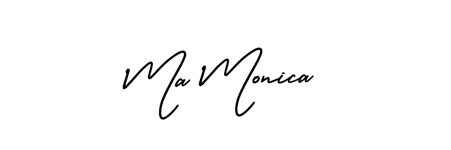 if you are searching for the best signature style for your name Ma Monica. so please give up your signature search. here we have designed multiple signature styles  using AmerikaSignatureDemo-Regular. Ma Monica signature style 3 images and pictures png