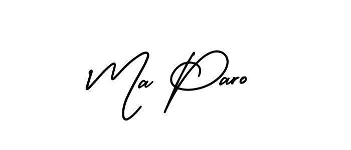 Design your own signature with our free online signature maker. With this signature software, you can create a handwritten (AmerikaSignatureDemo-Regular) signature for name Ma Paro. Ma Paro signature style 3 images and pictures png
