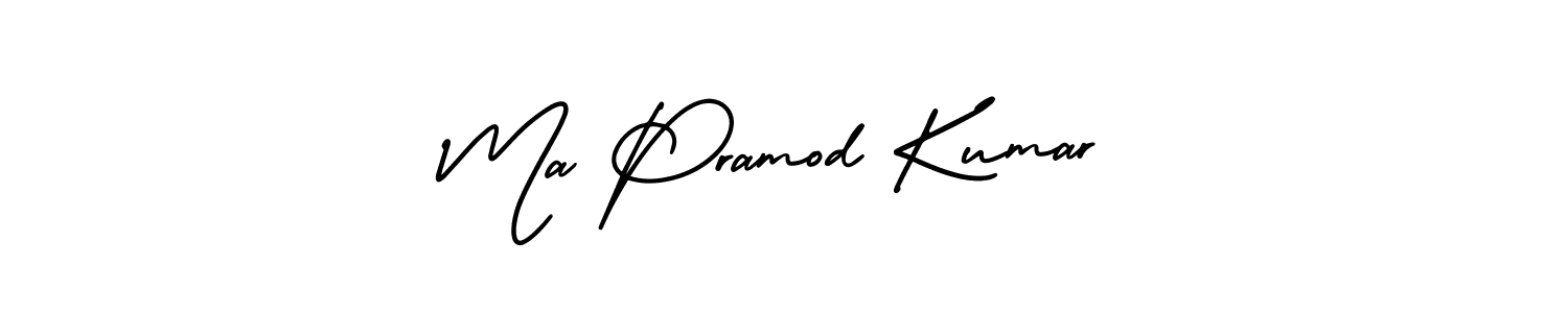 Check out images of Autograph of Ma Pramod Kumar name. Actor Ma Pramod Kumar Signature Style. AmerikaSignatureDemo-Regular is a professional sign style online. Ma Pramod Kumar signature style 3 images and pictures png