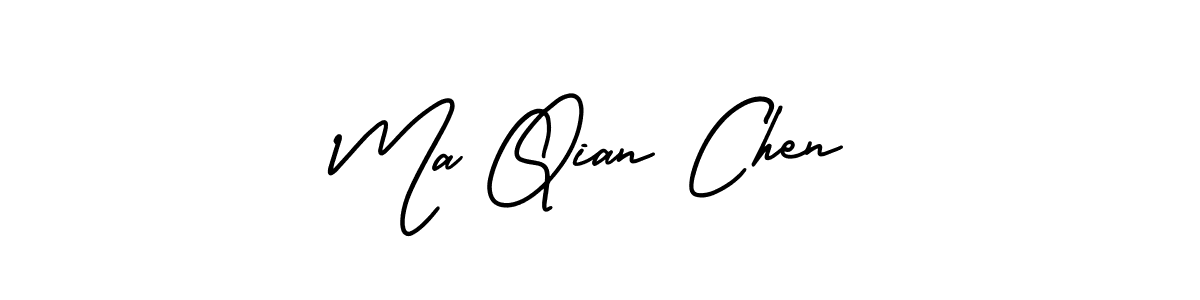 Make a beautiful signature design for name Ma Qian Chen. With this signature (AmerikaSignatureDemo-Regular) style, you can create a handwritten signature for free. Ma Qian Chen signature style 3 images and pictures png
