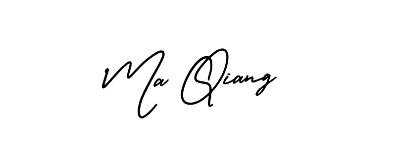 Also we have Ma Qiang name is the best signature style. Create professional handwritten signature collection using AmerikaSignatureDemo-Regular autograph style. Ma Qiang signature style 3 images and pictures png