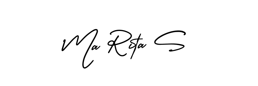 Make a beautiful signature design for name Ma Rita S. With this signature (AmerikaSignatureDemo-Regular) style, you can create a handwritten signature for free. Ma Rita S signature style 3 images and pictures png