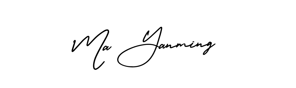Also You can easily find your signature by using the search form. We will create Ma Yanming name handwritten signature images for you free of cost using AmerikaSignatureDemo-Regular sign style. Ma Yanming signature style 3 images and pictures png