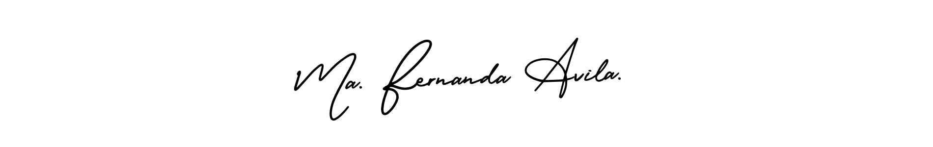 Make a beautiful signature design for name Ma. Fernanda Avila.. Use this online signature maker to create a handwritten signature for free. Ma. Fernanda Avila. signature style 3 images and pictures png