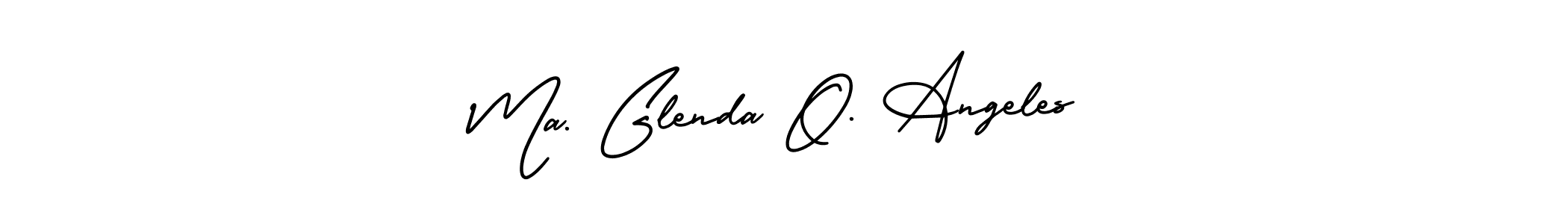 Create a beautiful signature design for name Ma. Glenda O. Angeles. With this signature (AmerikaSignatureDemo-Regular) fonts, you can make a handwritten signature for free. Ma. Glenda O. Angeles signature style 3 images and pictures png