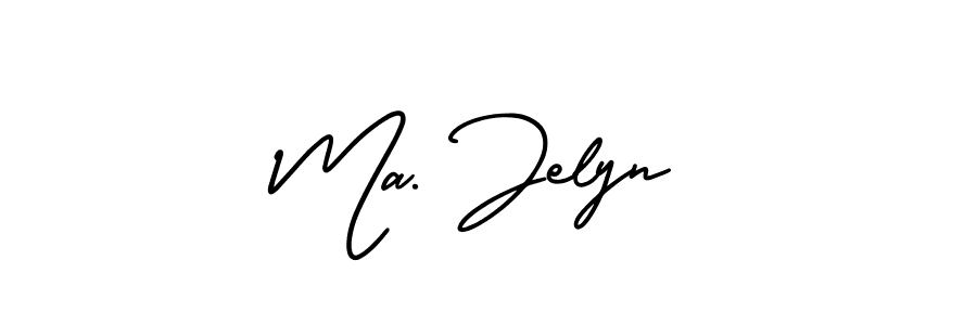 Make a beautiful signature design for name Ma. Jelyn. With this signature (AmerikaSignatureDemo-Regular) style, you can create a handwritten signature for free. Ma. Jelyn signature style 3 images and pictures png