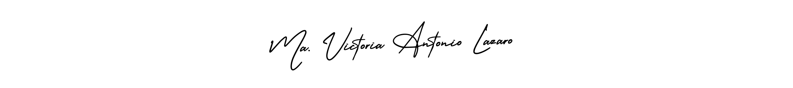 Make a short Ma. Victoria Antonio Lazaro signature style. Manage your documents anywhere anytime using AmerikaSignatureDemo-Regular. Create and add eSignatures, submit forms, share and send files easily. Ma. Victoria Antonio Lazaro signature style 3 images and pictures png