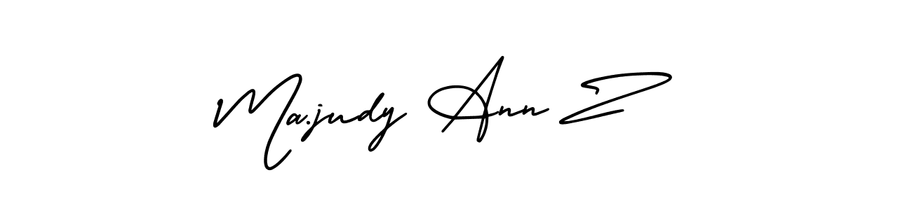 Also You can easily find your signature by using the search form. We will create Ma.judy Ann Z name handwritten signature images for you free of cost using AmerikaSignatureDemo-Regular sign style. Ma.judy Ann Z signature style 3 images and pictures png