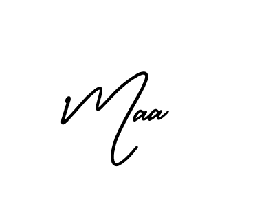 Use a signature maker to create a handwritten signature online. With this signature software, you can design (AmerikaSignatureDemo-Regular) your own signature for name Maa . Maa  signature style 3 images and pictures png