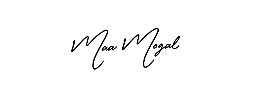 You should practise on your own different ways (AmerikaSignatureDemo-Regular) to write your name (Maa Mogal) in signature. don't let someone else do it for you. Maa Mogal signature style 3 images and pictures png