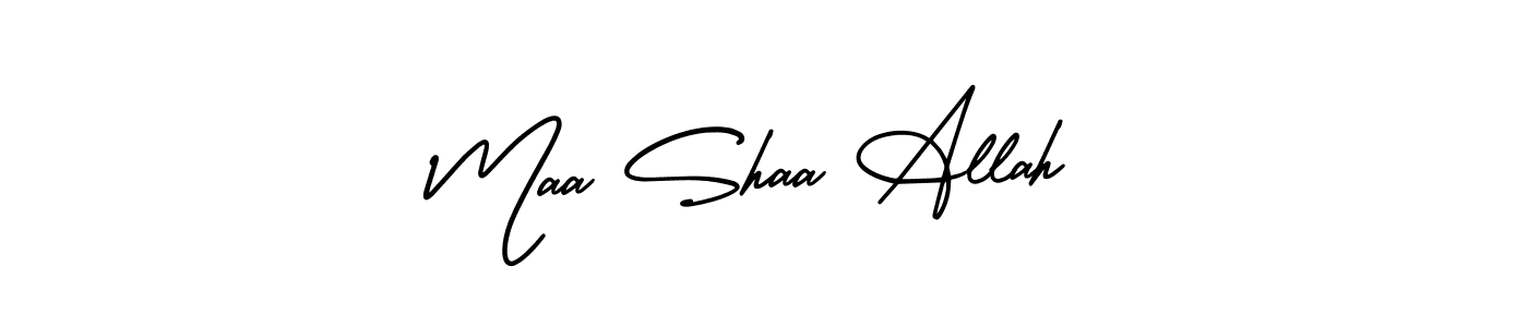 Maa Shaa Allah stylish signature style. Best Handwritten Sign (AmerikaSignatureDemo-Regular) for my name. Handwritten Signature Collection Ideas for my name Maa Shaa Allah. Maa Shaa Allah signature style 3 images and pictures png