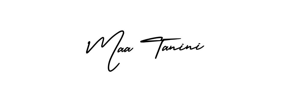 How to make Maa Tanini name signature. Use AmerikaSignatureDemo-Regular style for creating short signs online. This is the latest handwritten sign. Maa Tanini signature style 3 images and pictures png
