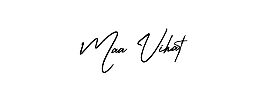 It looks lik you need a new signature style for name Maa Vihat. Design unique handwritten (AmerikaSignatureDemo-Regular) signature with our free signature maker in just a few clicks. Maa Vihat signature style 3 images and pictures png