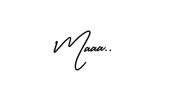 Make a beautiful signature design for name Maaa... Use this online signature maker to create a handwritten signature for free. Maaa.. signature style 3 images and pictures png